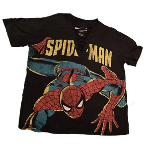 Marvel, Size XL, Black Spiderman T-Shirt